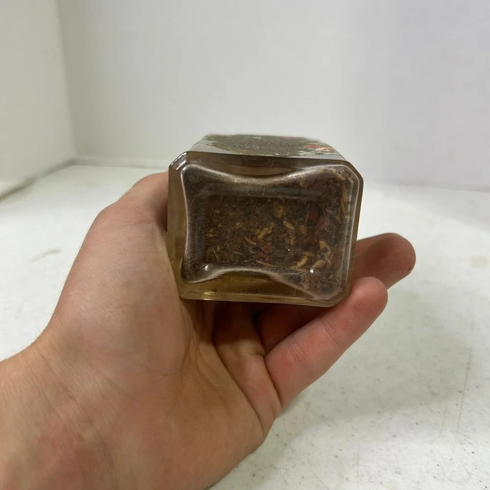 Vintage Richard Hudnut Tout Mon Jardin Potpourri Sachet Glass Bottle Floral